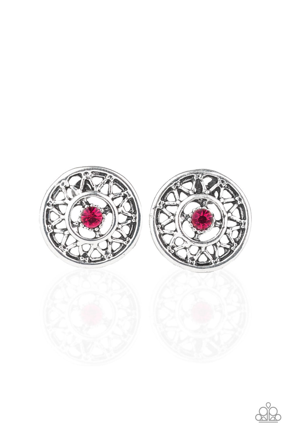 Paparazzi Post Earrings - Sunlit Splendor - Pink (#646)