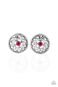 Paparazzi Post Earrings - Sunlit Splendor - Pink (#646)