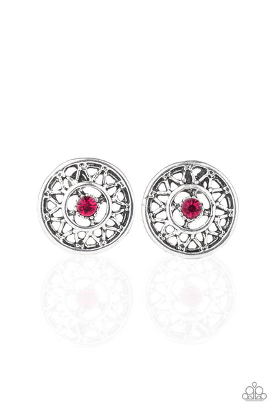 Paparazzi Post Earrings - Sunlit Splendor - Pink (#646)