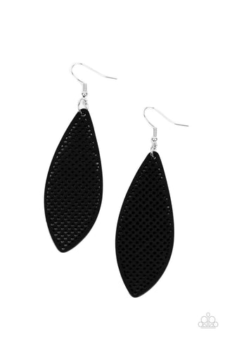 Surf Scene - Black Paparazzi Earrings