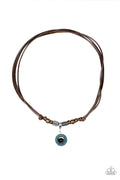 Tiki Thunder - Green - Paparazzi Urban Necklace (PZ-1255)