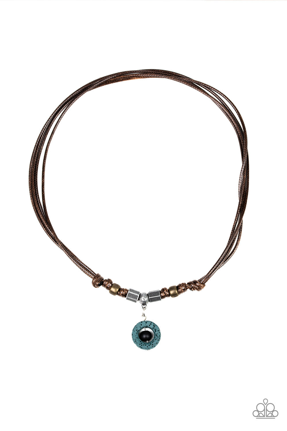 Tiki Thunder - Green - Paparazzi Urban Necklace (PZ-1255)