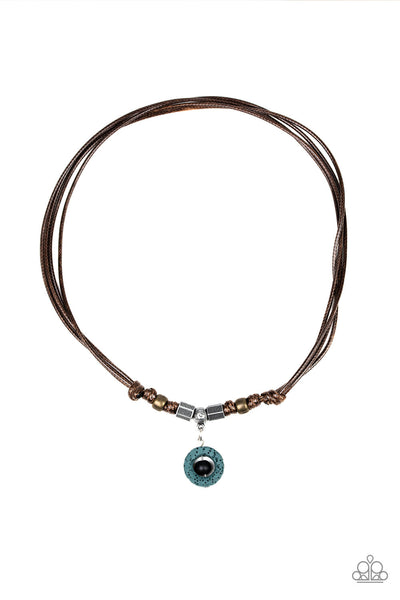 Tiki Thunder - Green - Paparazzi Urban Necklace (#1255)