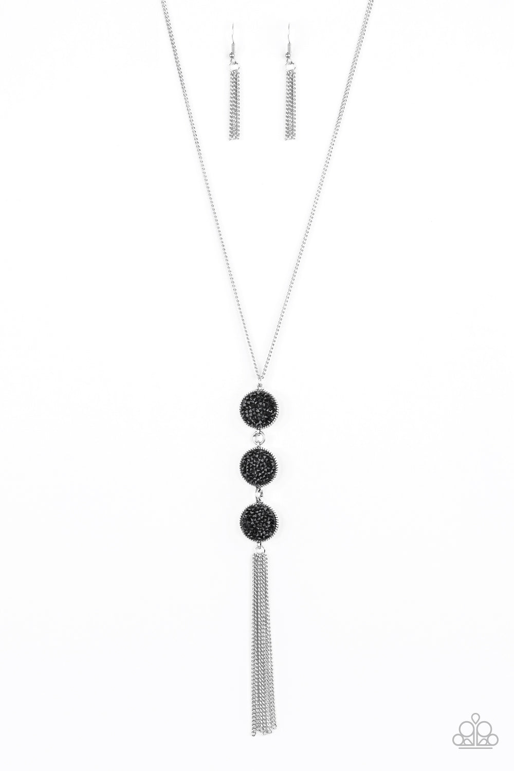 Triple Shimmer - Black Paparazzi Necklace