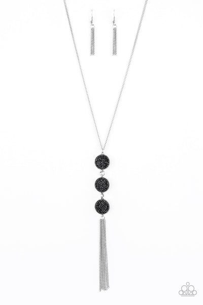 Triple Shimmer - Black Paparazzi Necklace