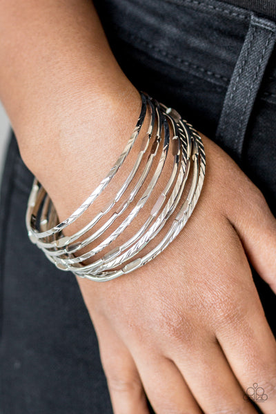 Paparazzi Bracelet - Urban Sprawl - Silver (PZ-743)