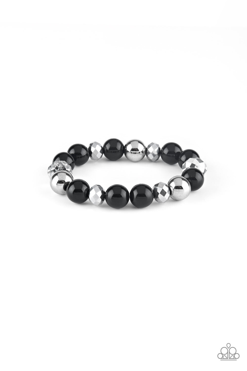 Paparazzi Stretch Bracelet - Very VIP -Black