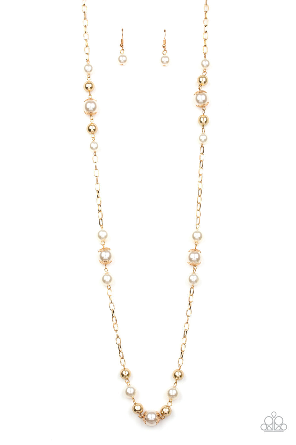 Paparazzi Long Necklace - Wall Street Waltz - Gold