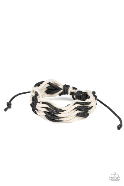 Paparazzi Pull/Cinch Urban Bracelet - WEAVE High and Dry - Black