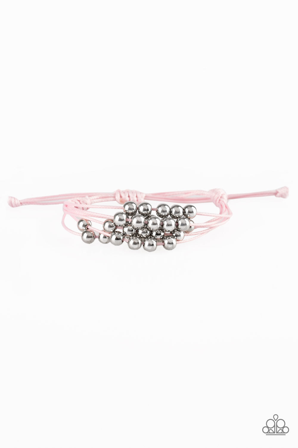 Without Skipping A BEAD - Pink-Paparazzi Bracelet (#1794)