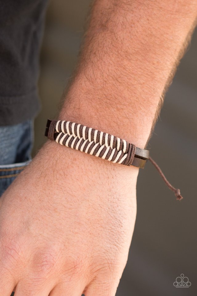Paparazzi Bracelet - Mountain Expedition - Brown (PZ-1279)