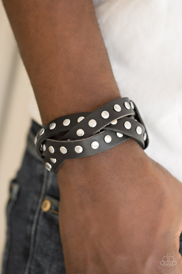 Paparazzi Urban Bracelet - Race and Rally - Black (UB106)