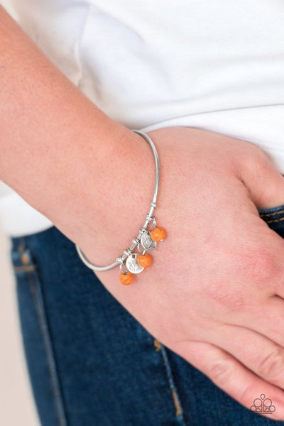 Paparazzi Bracelet - Totally Tahoe Orange Cuff (#744)