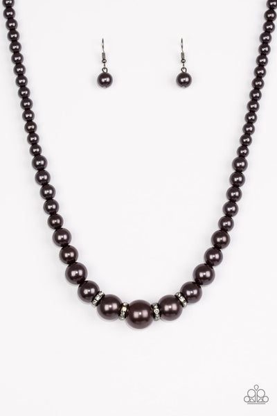 Party Pearls - Black Paparazzi Necklace