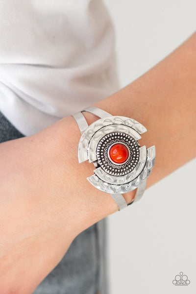 Incredibly Indie - Orange Paparazzi Cuff Bracelet