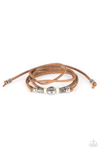Find Your Way - White Paparazzi Urban Bracelet