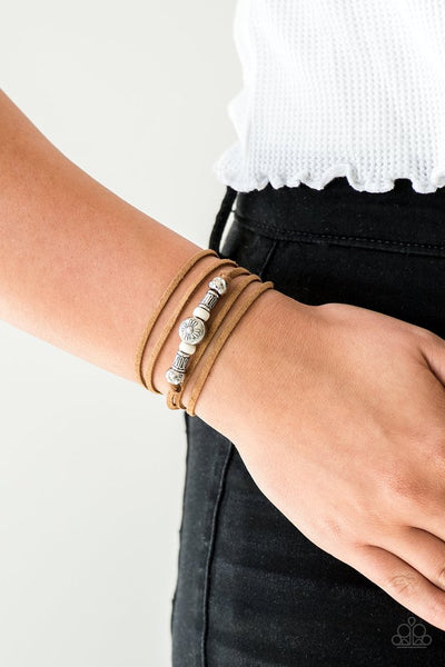 Find Your Way - White Paparazzi Urban Bracelet