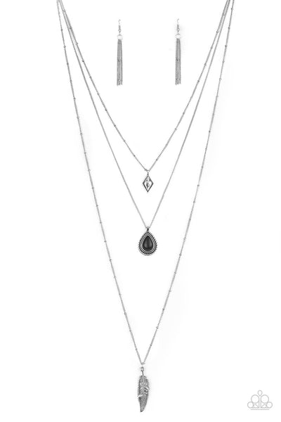 Fly The Coop - Black Paparazzi Necklace