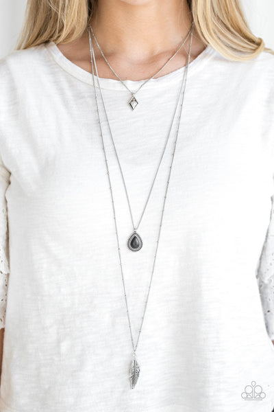 Fly The Coop - Black Paparazzi Necklace