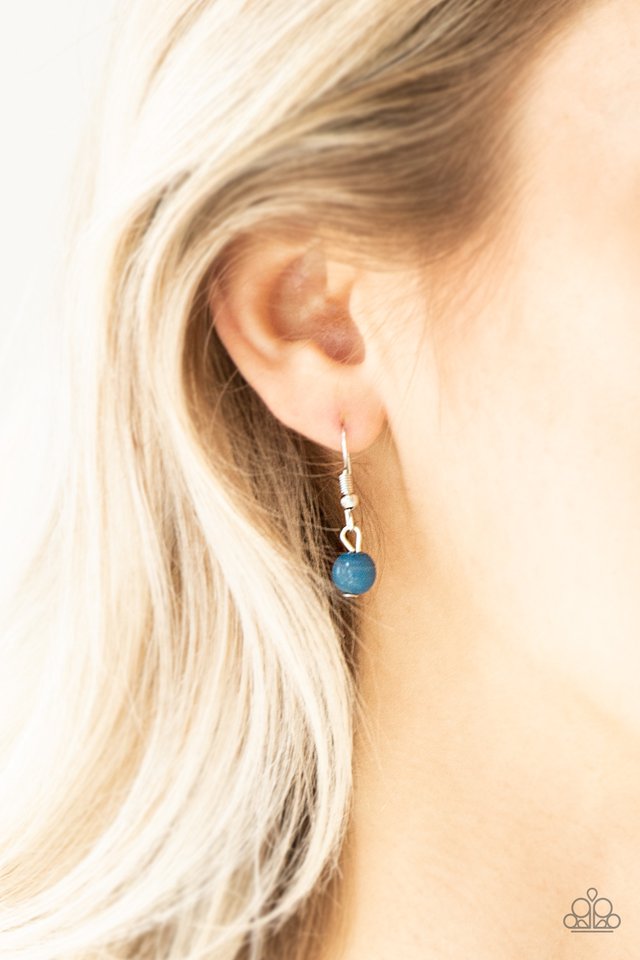 Flirty Foxtrot - Blue Paparazzi Necklace (PZ-1743)
