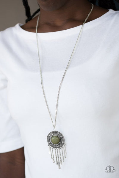 Paparazzi Long Necklace - Bon VOYAGER - Green