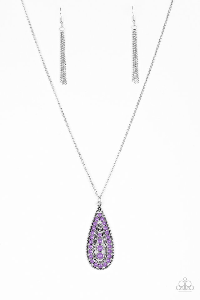 Tiki Tease - Purple Paparazzi Necklace