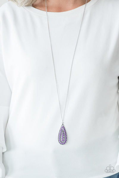 Tiki Tease - Purple Paparazzi Necklace