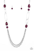 Pleasant Promenade - Purple Paparazzi Necklace (PZ-1324)