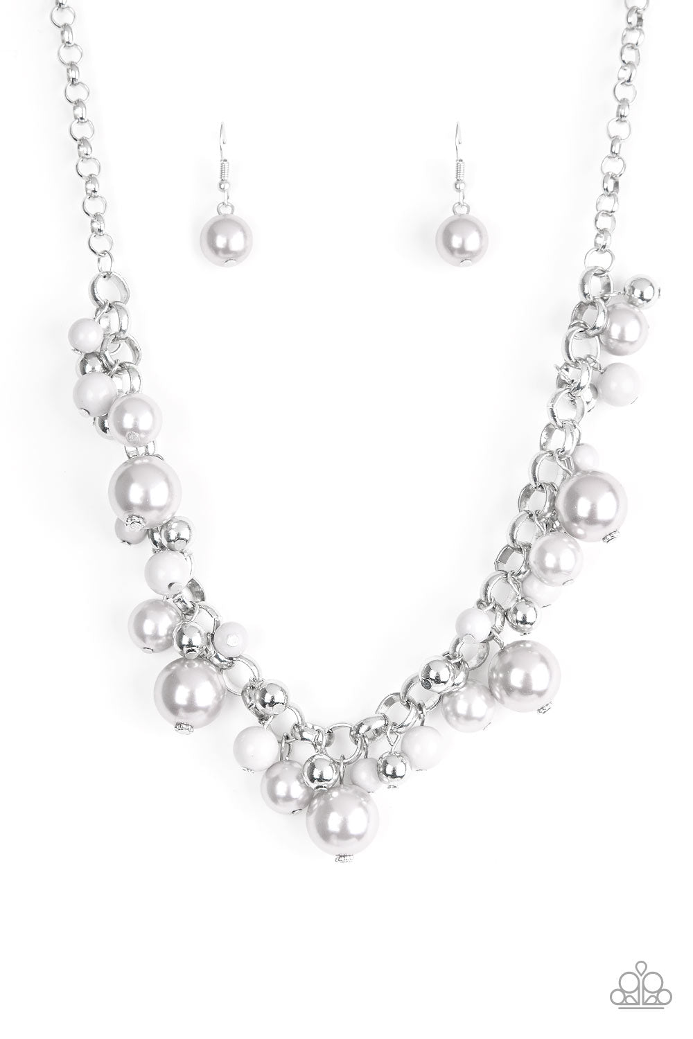 Paparazzi Necklace - The Upstater - Silver (PZ-754)