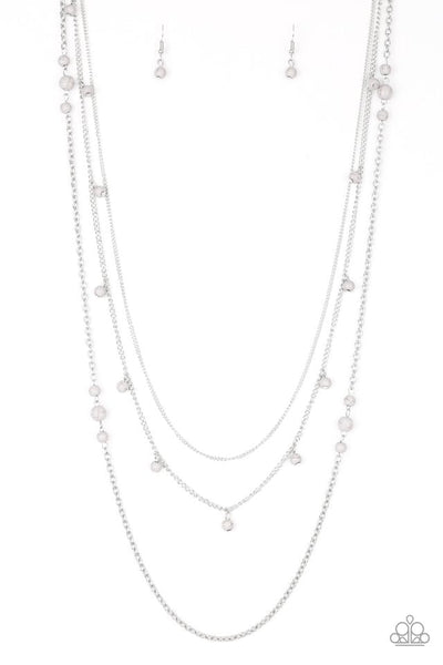 Laying The Groundwork - Silver Paparazzi Necklace (PZ-5249)
