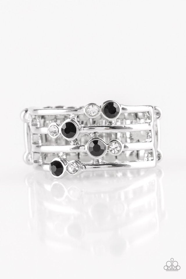 Sparkle Showdown - Black Paparazzi Ring