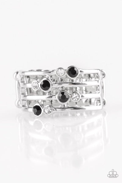 Sparkle Showdown - Black Paparazzi Ring
