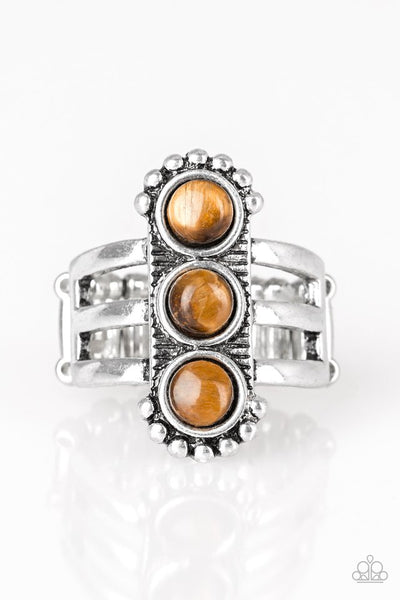 Rio Trio - Brown Paparazzi Ring