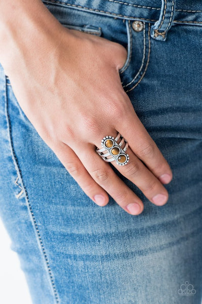Rio Trio - Brown Paparazzi Ring