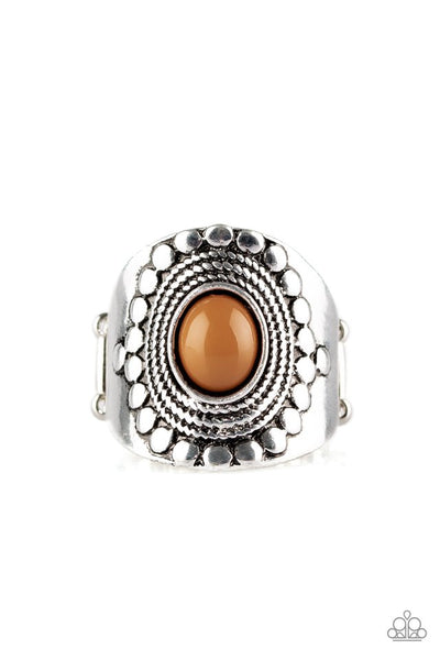 ZEN To One - Brown Paparazzi Ring
