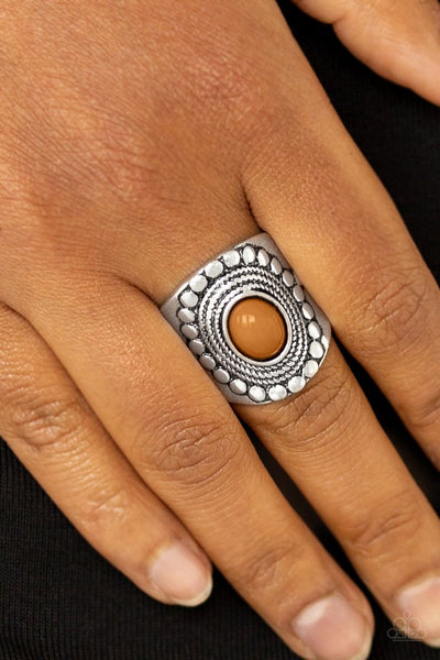 ZEN To One - Brown Paparazzi Ring