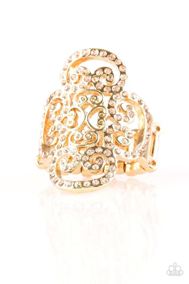Regal Regalia - Gold Paparazzi Ring (R327)