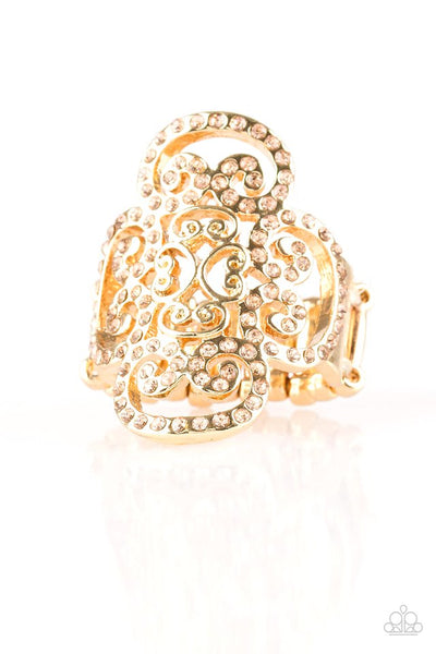 Regal Regalia - Gold Paparazzi Ring (R327)