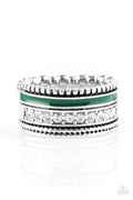 Rich Rogue - Green Paparazzi Ring