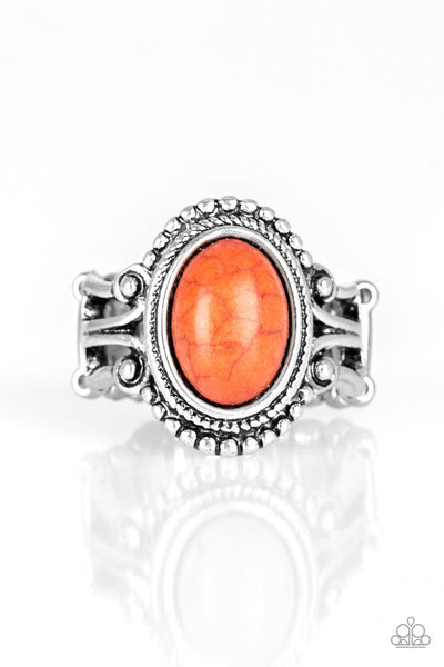 Paparazzi Ring - All The Worlds A STAGECOACH - Orange (R230)