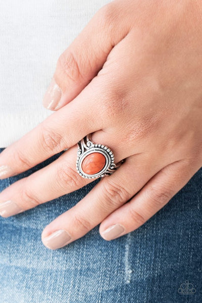 Paparazzi Ring - All The Worlds A STAGECOACH - Orange (R230)