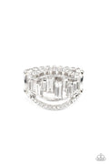 Treasure Chest Charm - White Paparazzi Ring (R018)