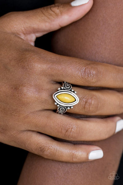 ZOO Hot To Handle - Yellow Paparazzi Ring