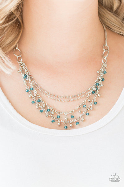 Financially Fabulous - Blue Paparazzi Necklace (#3634)