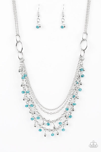 Financially Fabulous - Blue Paparazzi Necklace (#3634)