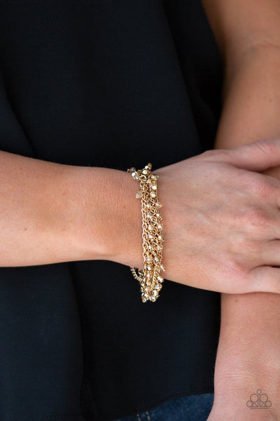 Cash Confidence - Gold Paparazzi Bracelet