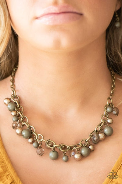 The GRIT Crowd - Green Paparazzi Necklace (#2241)