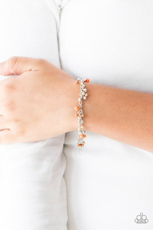 Aquatic Adventure - Orange Paparazzi Clasp Bracelet