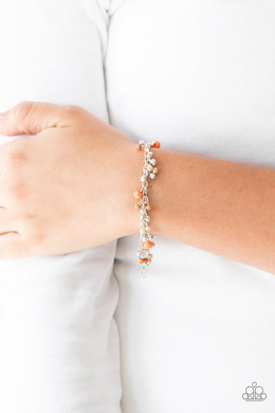 Aquatic Adventure - Orange Paparazzi Clasp Bracelet