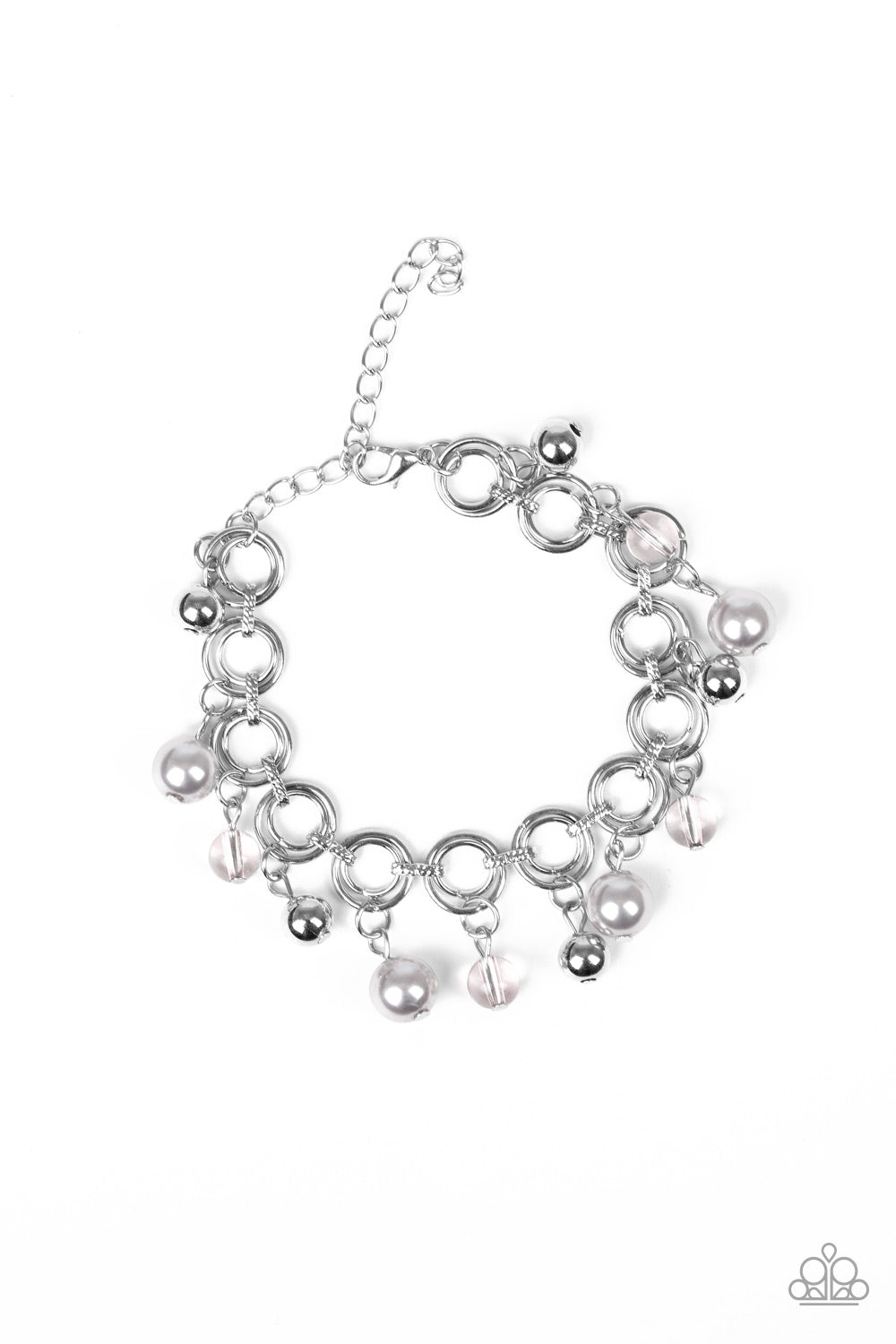 Fancy Fascination - Silver Paparazzi Bracelet (#4147)